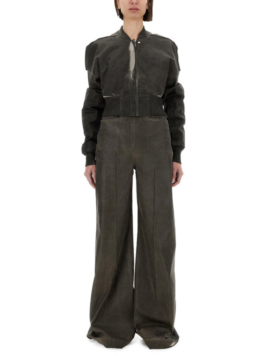 Rick Owens Drkshdw Cropped Bomber Jacket "Flight Jkt"