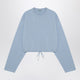 Prada  Light Blue Sweater With Elastic Hem