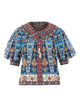 Farm Rio Multicolor Embroidered Shirt
