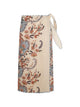Farm Rio Scalloped Floral Wrap Skirt