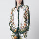 Farm Rio Sand Nature Shirt In Linen Blend