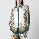 Farm Rio Sand Nature Shirt In Linen Blend