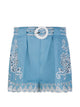 Farm Rio Blue Silk Shorts