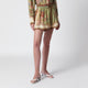 Zimmermann Khaki Floral Silk Indra Relaxed Shorts