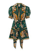 Farm Rio Ayla Green Mini Dres