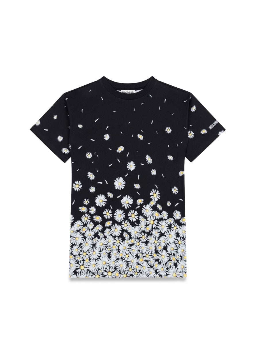 Moschino Daisy Dress In Black