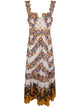 Farm Rio Sand Beige Silk Dress