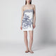 Farm Rio Coast Stars Printed Linen Midi Dress
