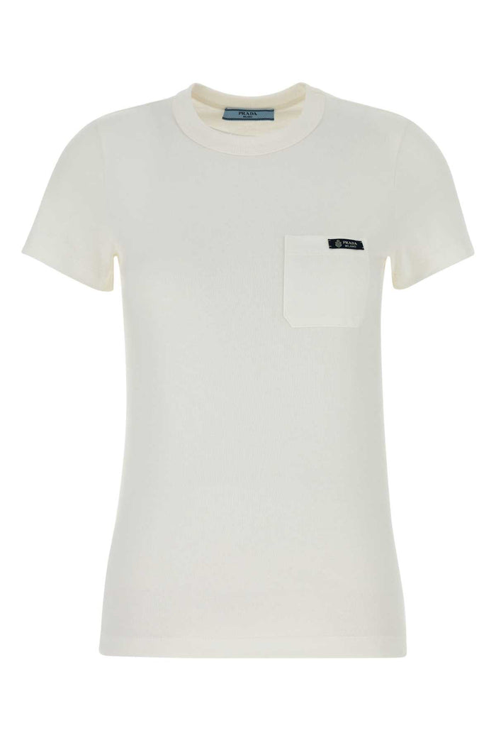 Prada White Cotton T-Shirt