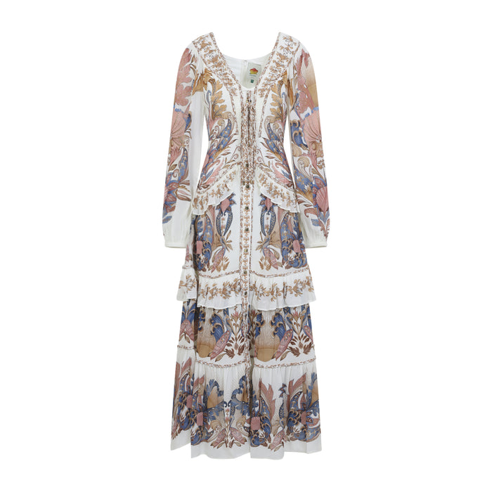 Farm Rio Braid Details Long Dress