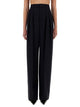 Saint Laurent Wide-Leg Pants In Grain De Poudre