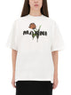 Marni White Cotton T-Shirt With Tulip Print