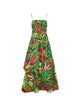 Farm Rio "Tropical Dream" Green Maxi Dress