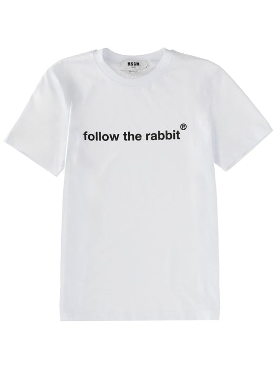Msgm "Follow The Rabbit" T-Shirt