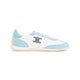 Celine Optic White Light Blue Green Low Top Racer Sneakers Triomphe