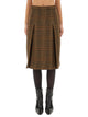 Saint Laurent Wool And Cashmere Midi Skirt