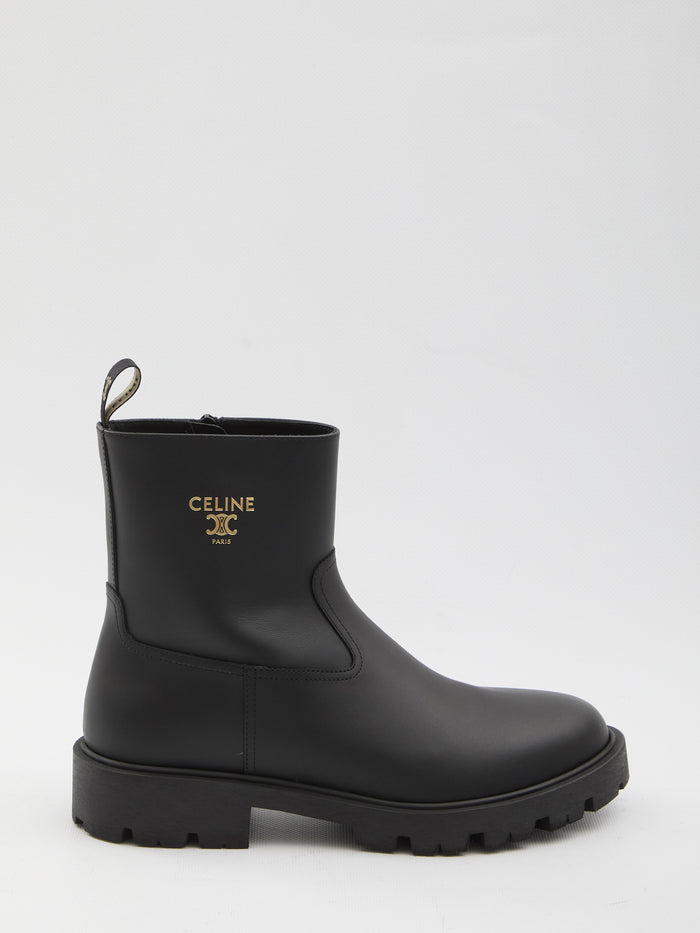 Celine Margaret Boots In Leather