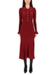 Self-Portrait Midi Dress With Collar