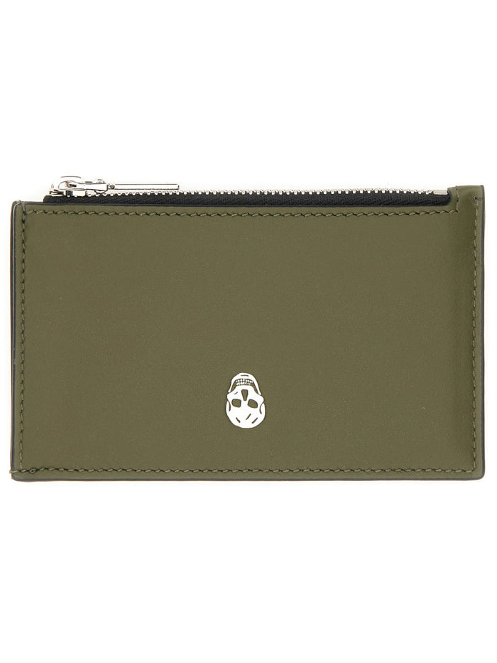 Alexander Mcqueen Card Holder "Skull"