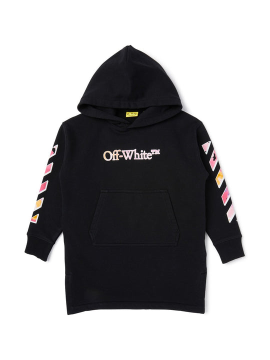 Off-White "Watercolor Hoodie" Dress