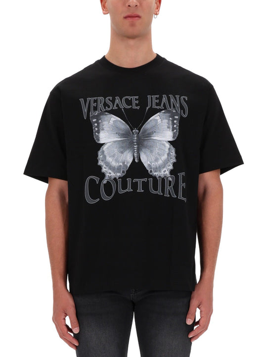 Versace Jeans Couture Butterfly Logo T-Shirt