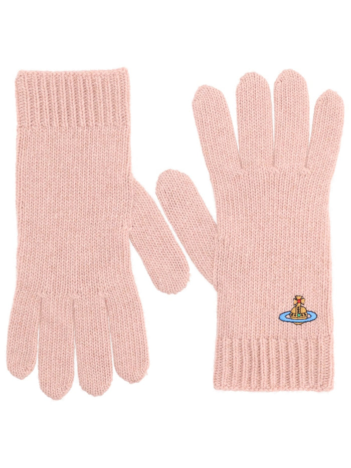 Vivienne Westwood Gloves With Orb Embroidery