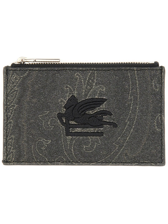 Etro Card Holder "Arnica" With Pegasus