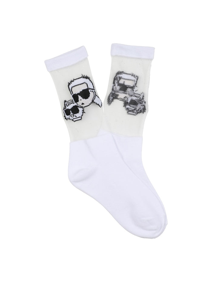 Karl Lagerfeld Logo Socks.