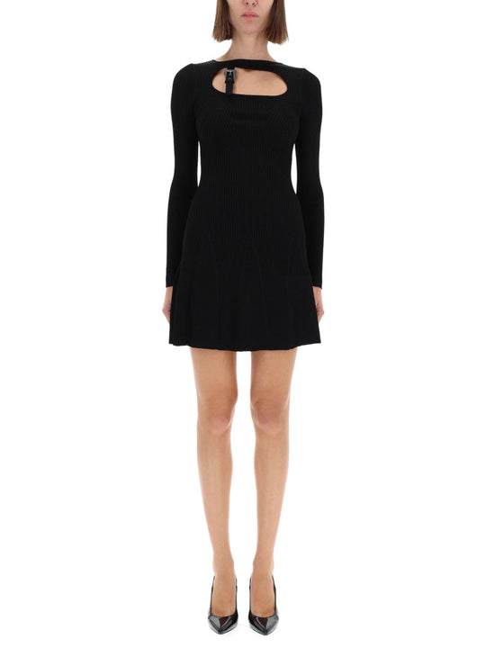 Versace Jeans Couture "Baroque" Buckle Dress