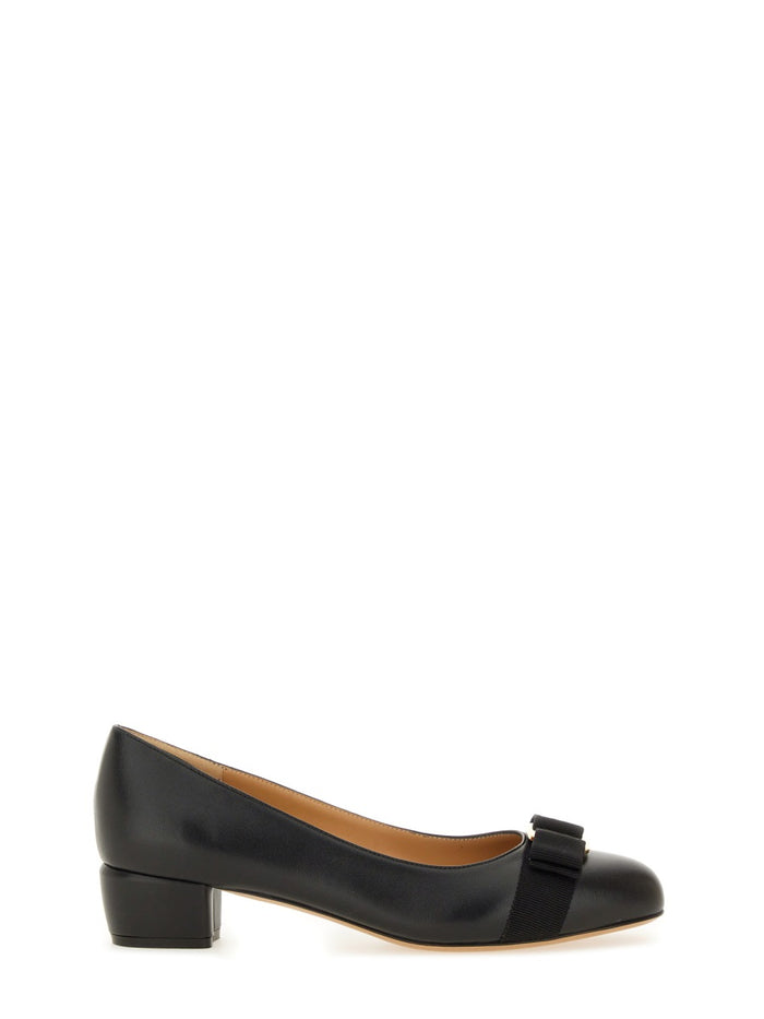 Ferragamo Leather "Vara" Shoe