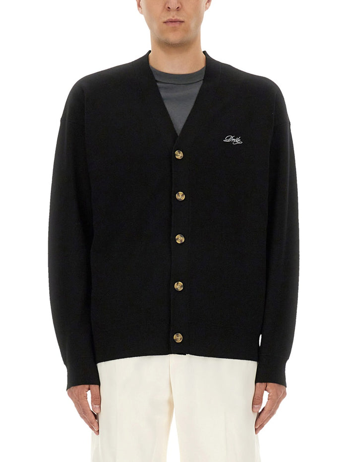 Drôle De Monsieur Cardigan With Logo Embroidery