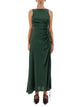 Ganni Gathered Satin Dress