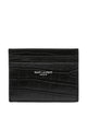 Saint Laurent Saint Laurent Crocodile-Embossed Card Holder