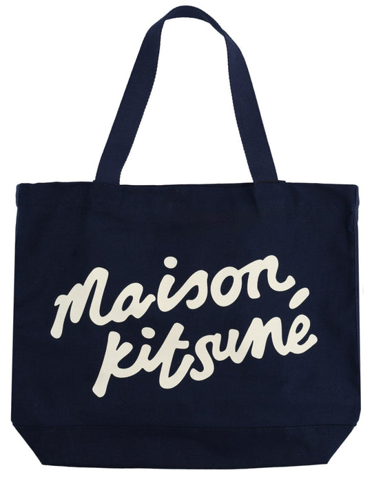 Maison Kitsuné Tote Bag With Writing