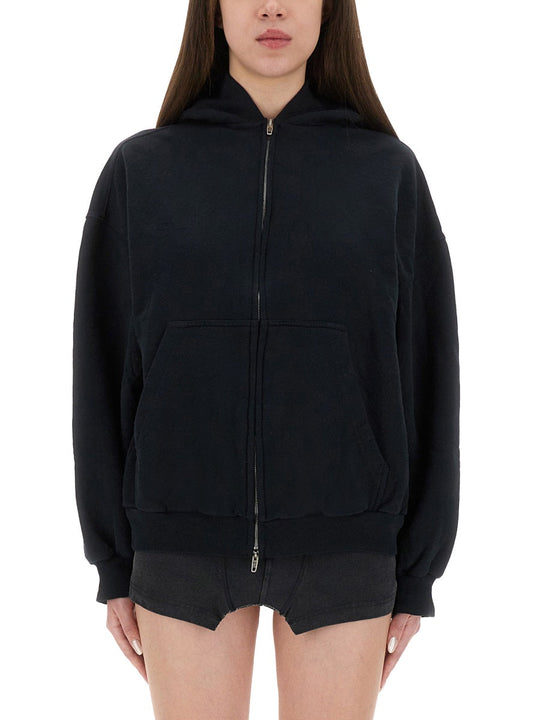 Balenciaga "Flipped" Zippered Sweatshirt