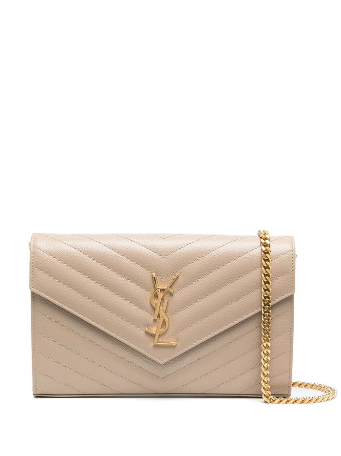 Saint Laurent Monogram Grain De Poudre