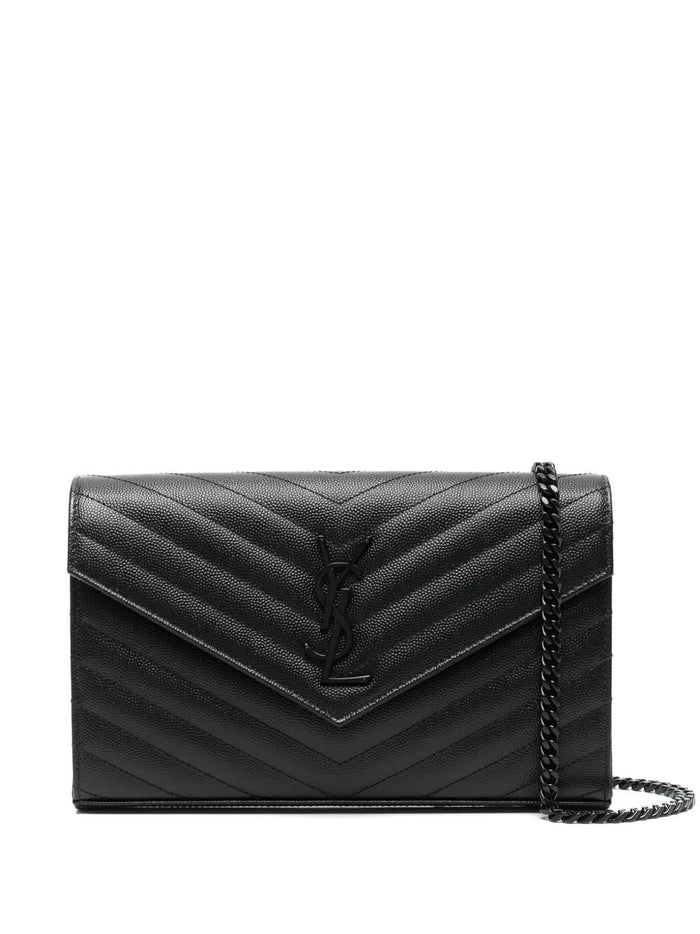 Saint Laurent Monogram Grain De Poudre