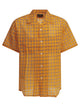 Beams Plus "Open Collar Nylon Airy Plaid" Casual Shirt