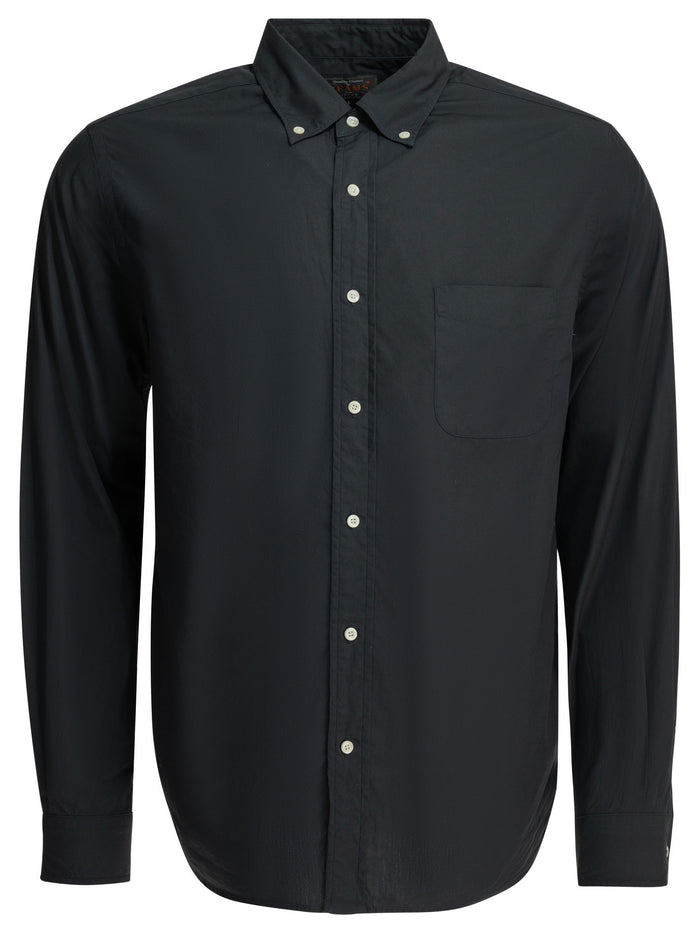 Beams Plus B.d. Color Broad Blue Cotton Casual Shirt