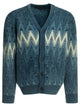 Beams Plus Indigo Yarn Blue Cotton Cardigan