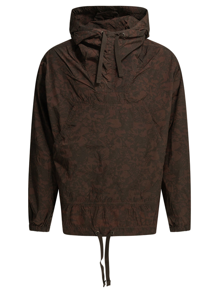 Beams Plus Mil Smock Brown Nylon Lightweight Jacket