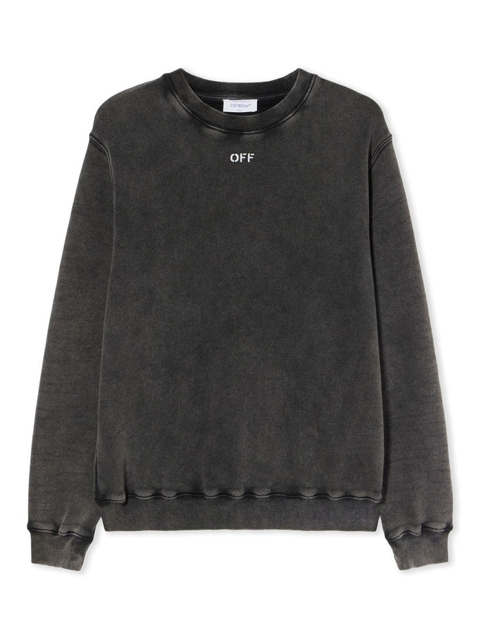 Off-White "Check Flan Arrow Logo" Sweatshirt