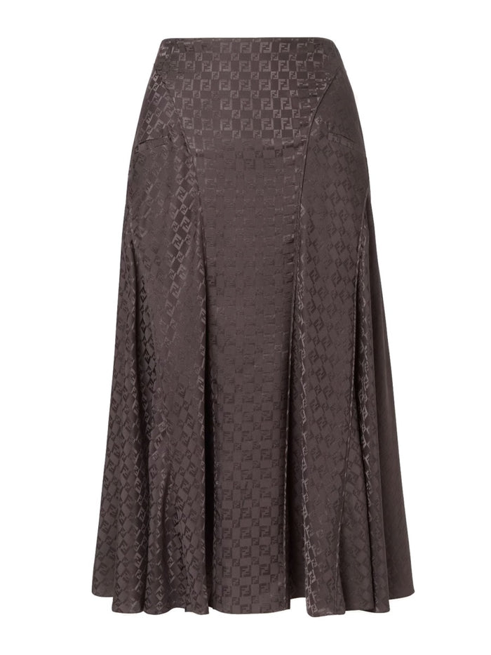 Fendi Ff Silk Skirt
