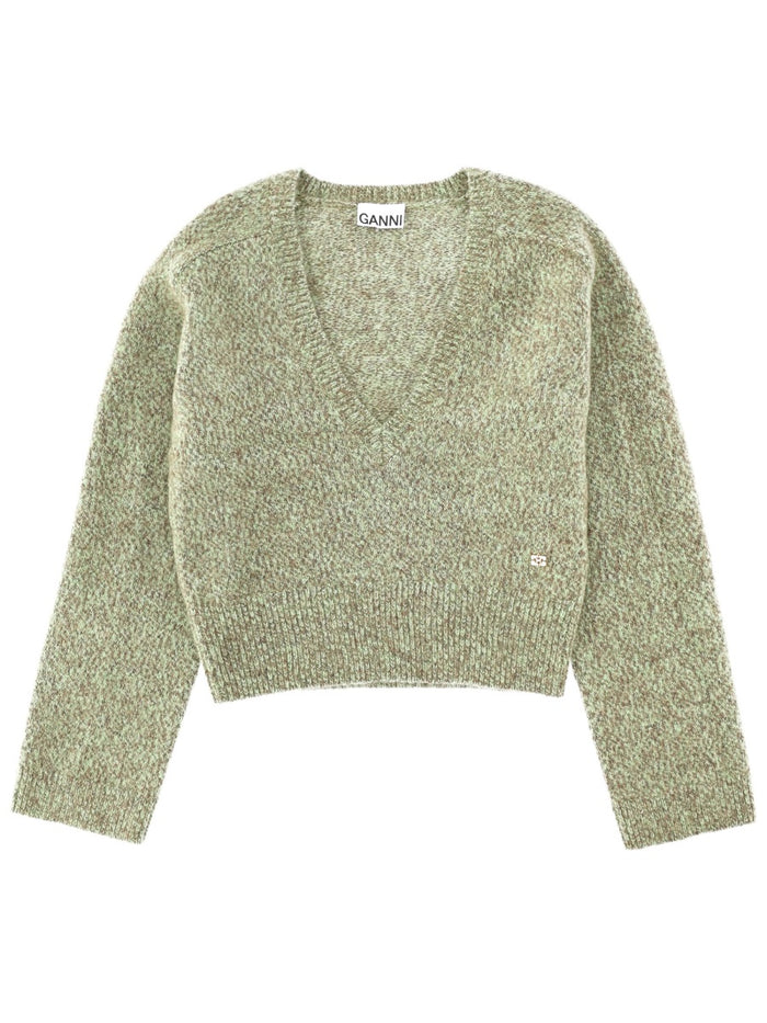 Ganni V-Neck Sweater
