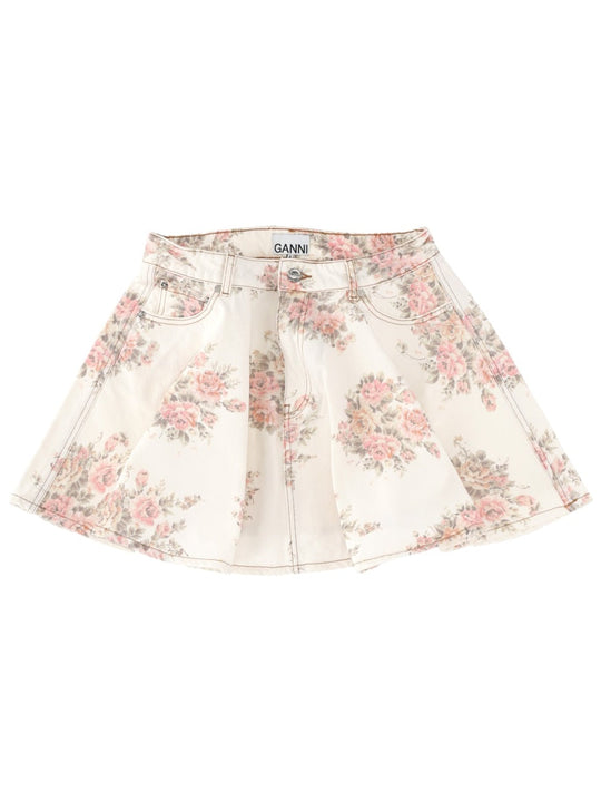 Ganni Denim Miniskirt