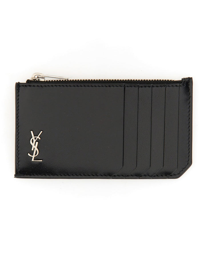 Saint Laurent Leather Card Holder