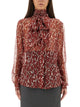 Saint Laurent Printed Silk Shirt