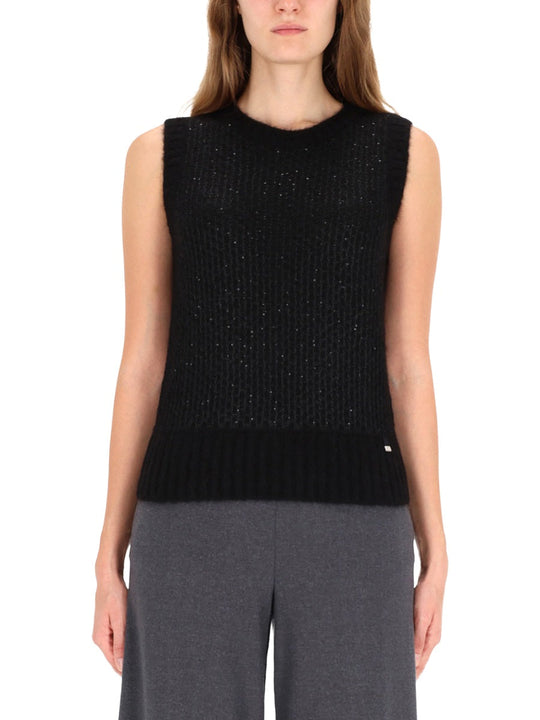 Herno Metallic Effect Sequined Vest