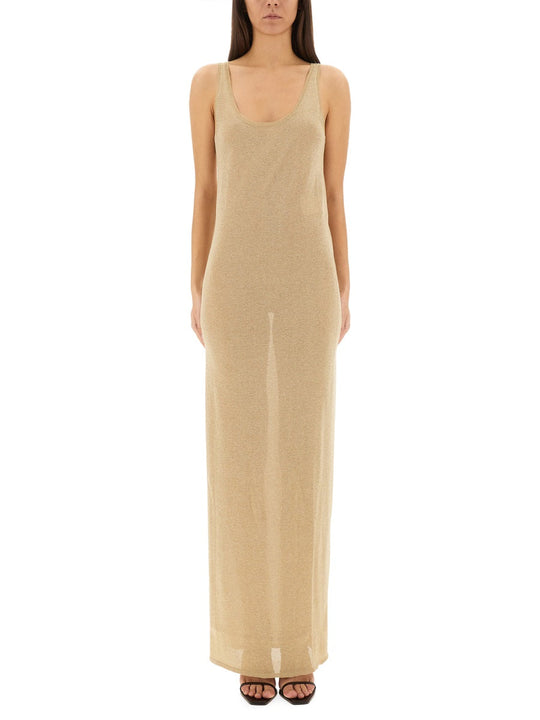 Saint Laurent Lurex Knit Dress