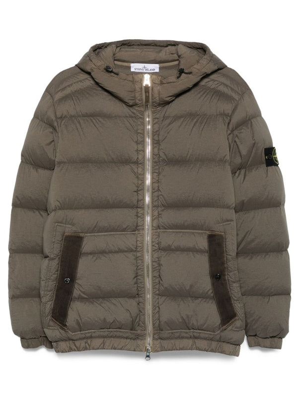 Stone Island Padded Down Jacket With Hood